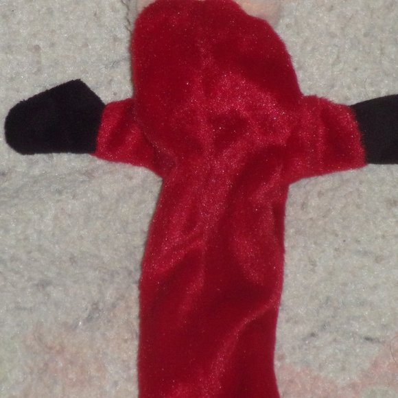 Plush Unstuffed Animal Red and White Santa Clause Toy Tagless - Picture 9 of 10